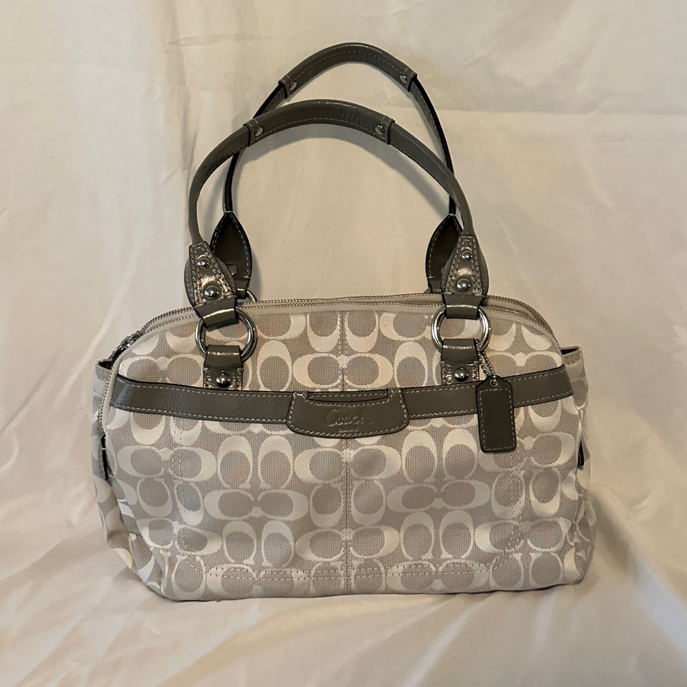 Coach Silver Logo Bag